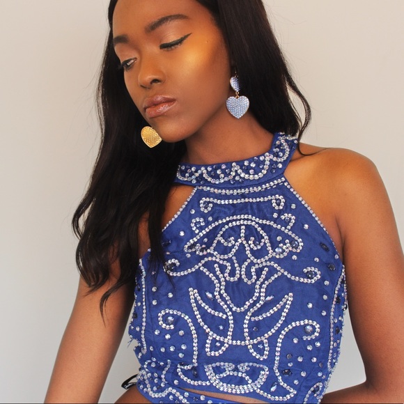 NWT!!💙 Prom Crop Top -SIZE 13 - Picture 4 of 7